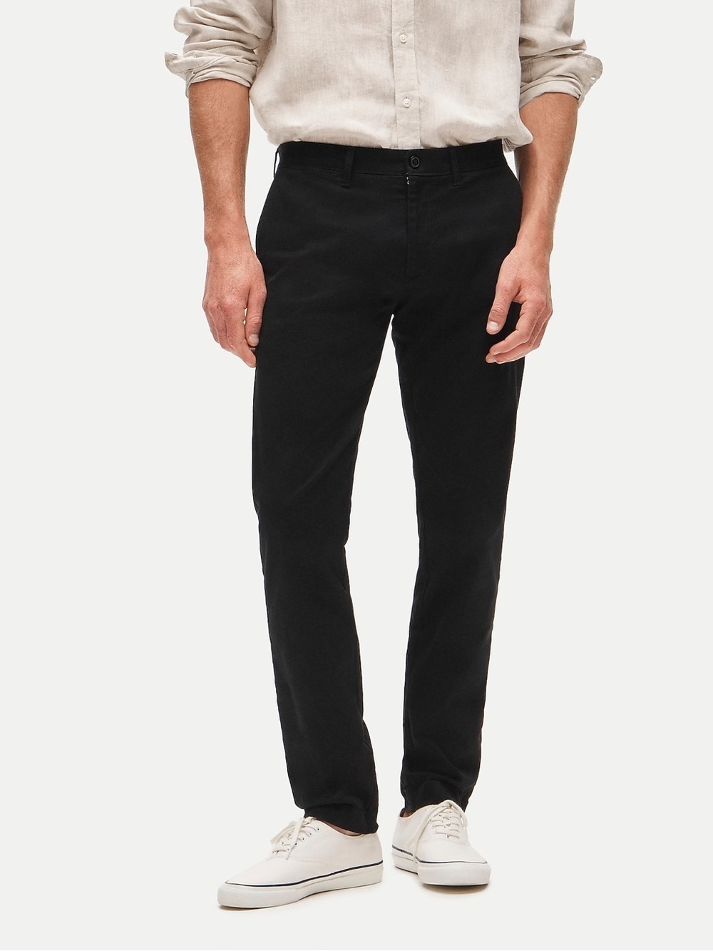 J. Crew 484 Slim-fit stretch chino pant in Black Size 36x34 NWT